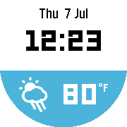 Smarty Weather for pebble